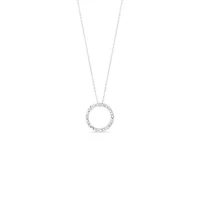 10K YG 0.10CT Diamond Life Circle Pendant with Chain