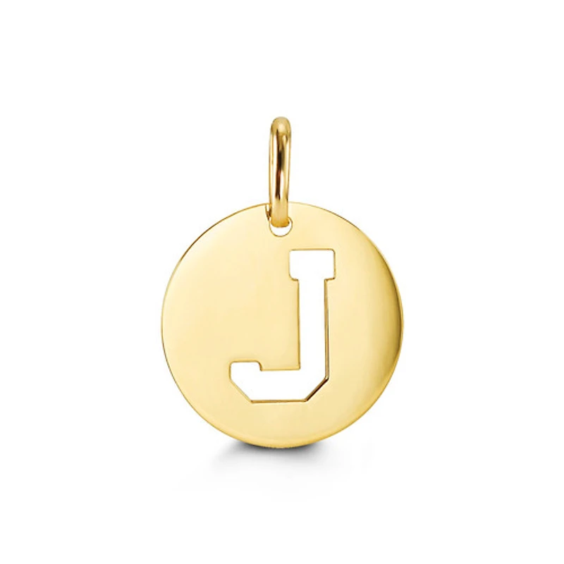 10kt Gold Signature Initial Pendant