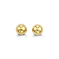 14kt Gold Bead Studs 7mm