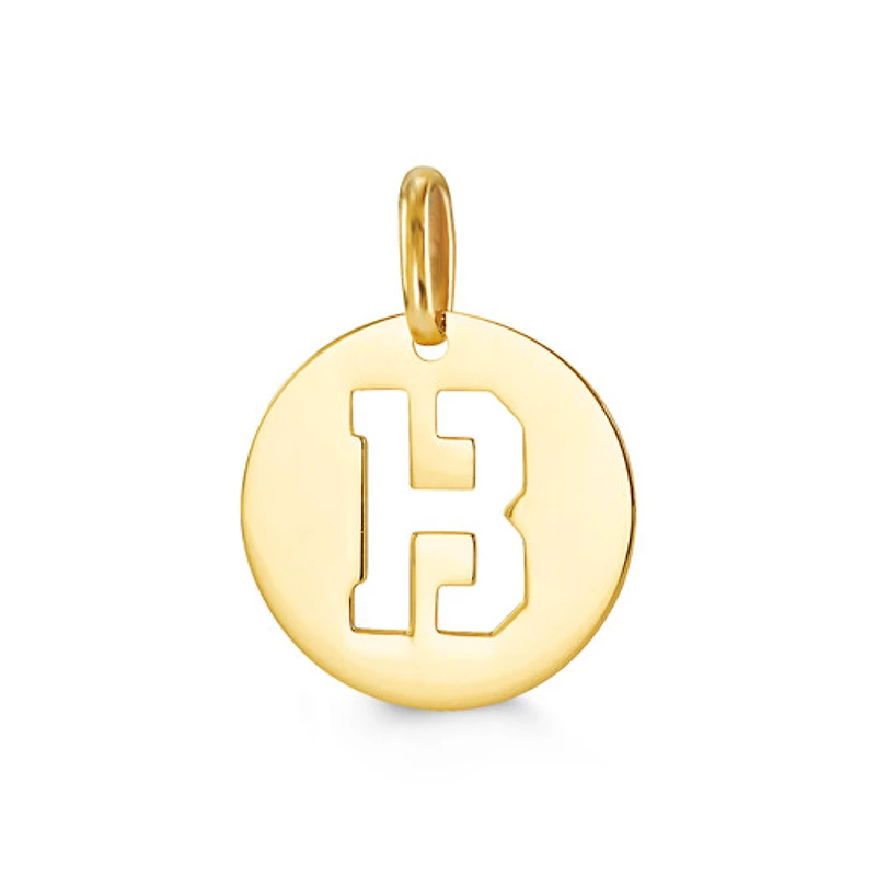 10kt Gold Signature Initial Pendant