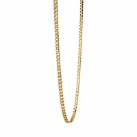 ITALGEM Gold Plated Stainless Steel 3.3mm Curb Chain