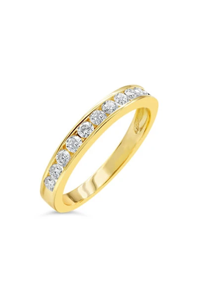 10K YELLOW GOLD DIAMOND 0.25TDW CHANNEL SET BAND