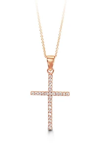 10kt Gold Bloom Collection Cross & Chain