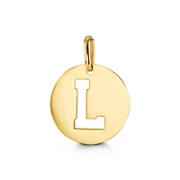 10kt Gold Signature Initial Pendant