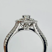 14kt White Gold Oval Diamond Ring 1.00ctw
