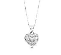 10kt Gold Baby Bella Heart Locket & Chain