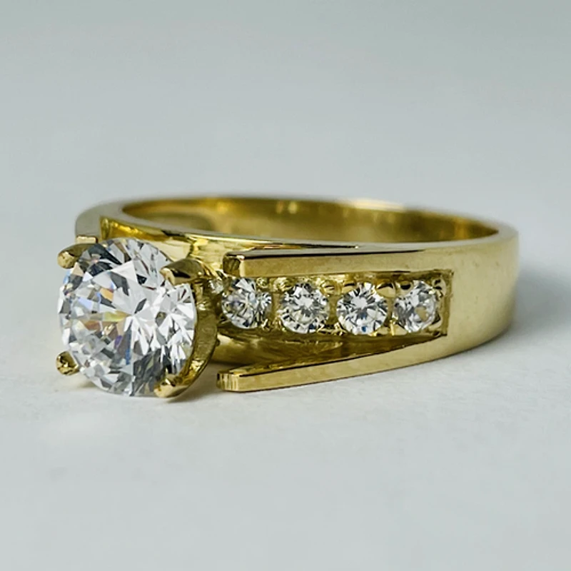 10kt Gold CZ Set