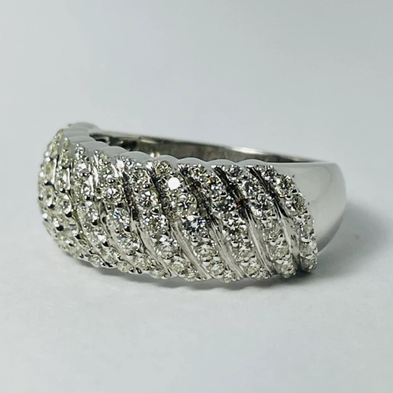 14kt White Gold 1.00ct Diamond Band
