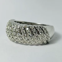 14kt White Gold 1.00ct Diamond Band