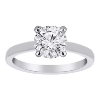 14kt Gold Lab-Created Diamond Engagement Ring 2.00ct Solitaire
