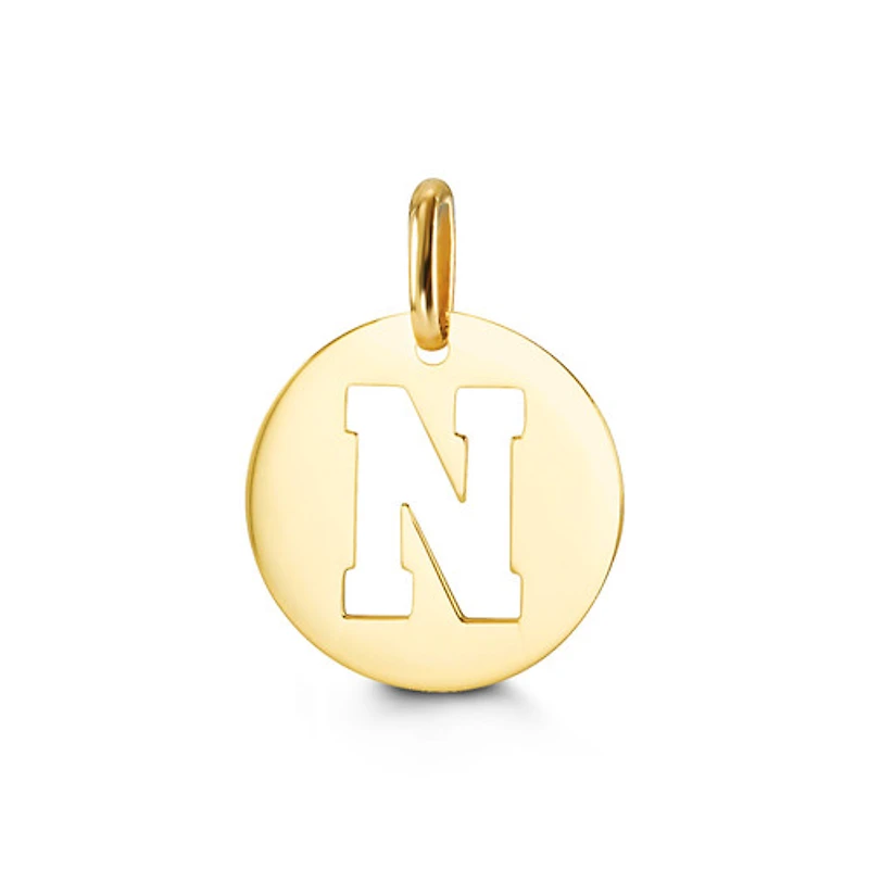 10kt Gold Signature Initial Pendant