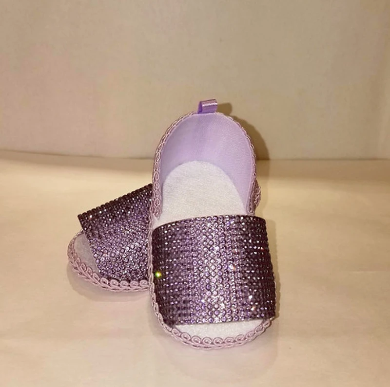 Artisanal Shoes: Lilac Rhinestones