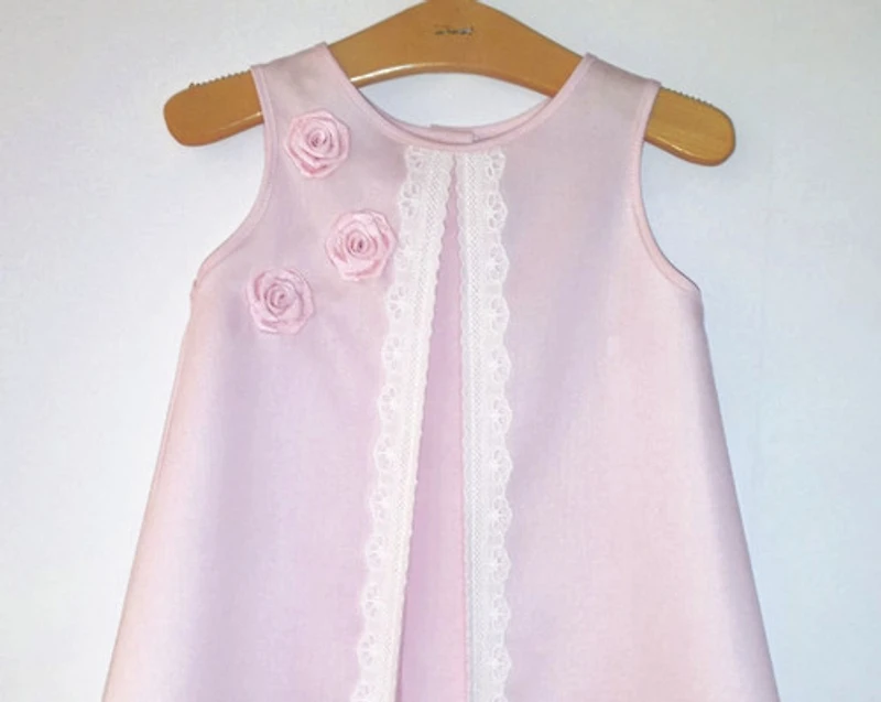 Pink Rose Pique Dress