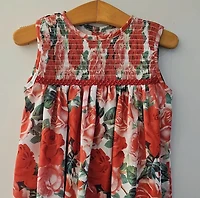 Pink and Red Roses Dress