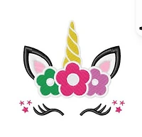 Unicorn Crown Burping Cloth