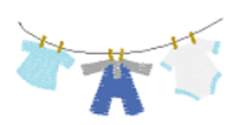 Boy Clothing Line Burping Cloth