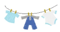 Boy Clothing Line Burping Cloth