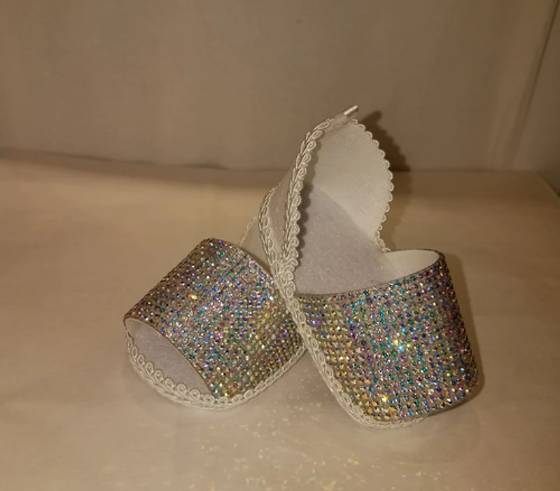 Artisanal Shoes:  Iridescent (Tornasol) Rhinestones