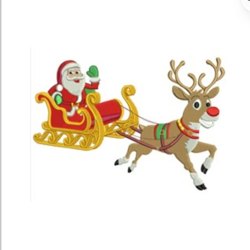 Santa & Rudolph Burping Cloth