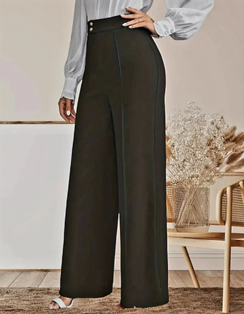 Elegant Wide Leg Palazzo Pants