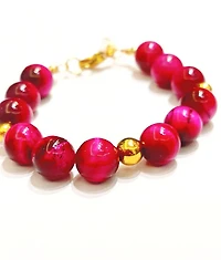 Red Rose Tiger Eye Bracelet