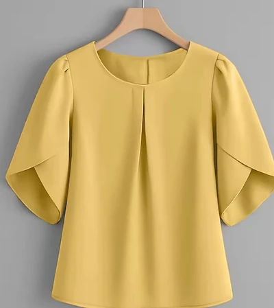 Elegant Pleated Cuff Ruffled Sleeve