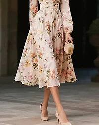 Long Sleeve Mid Lenght Dress