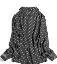 Classic Black Polka Dot Blouse