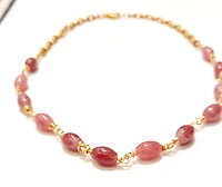 Natural Strawberry Quartz Necklace 