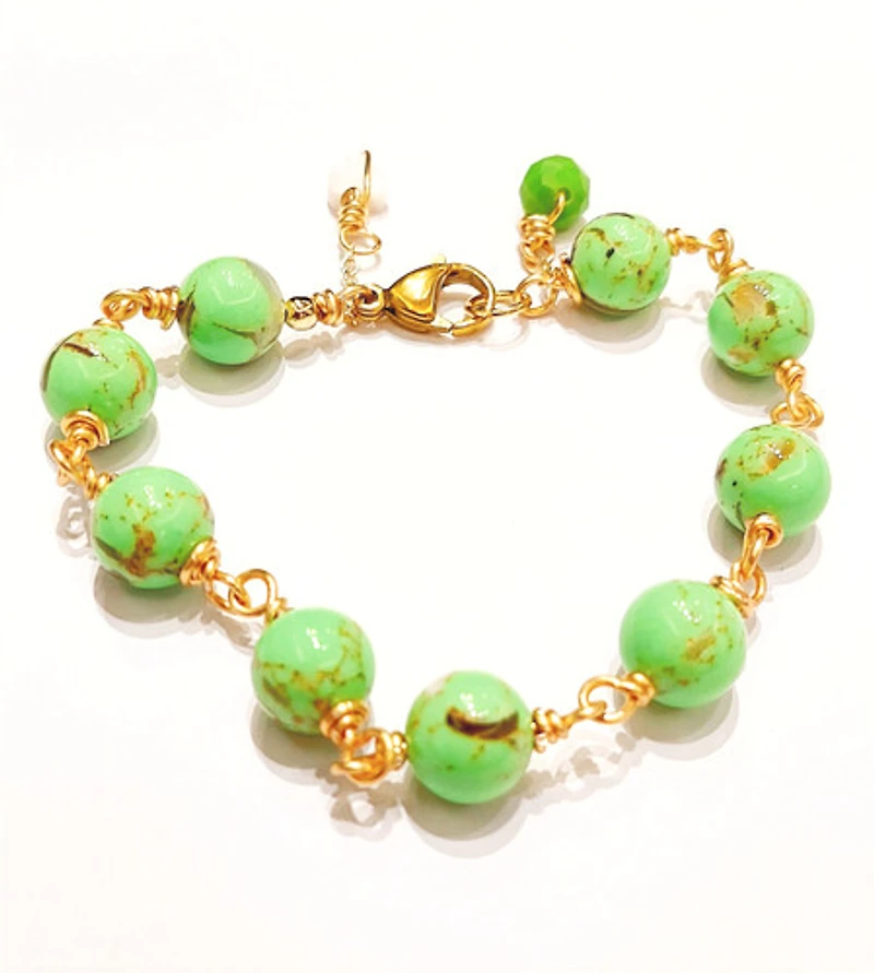 Green Shell Howlite Torquoise