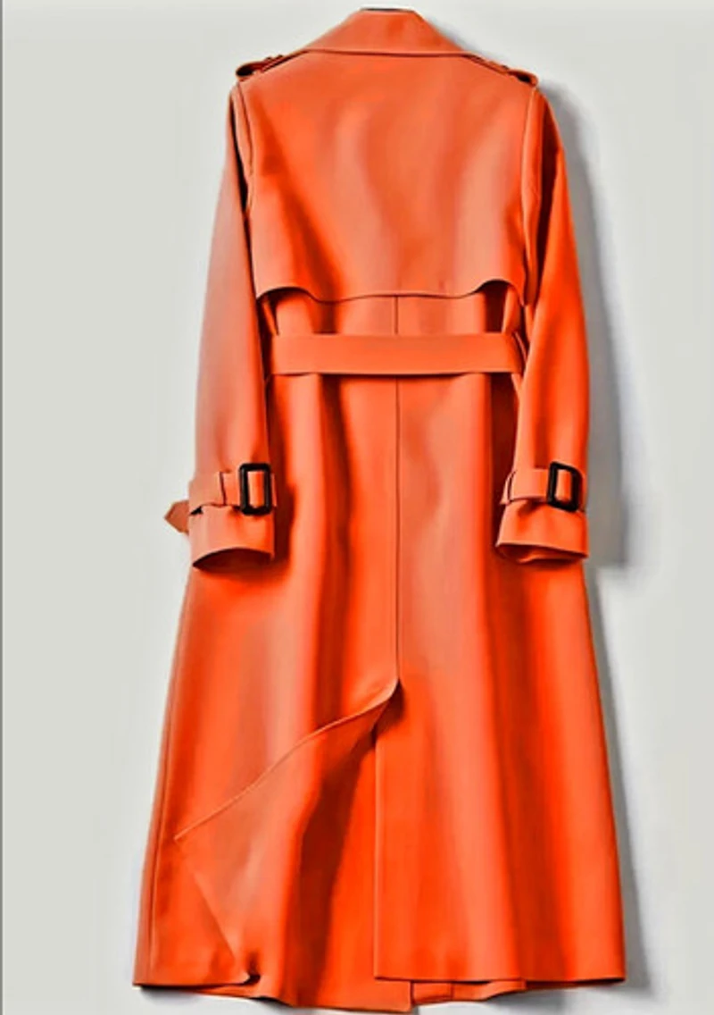 ORANGEMID-LENGHT TRENCH COAT
