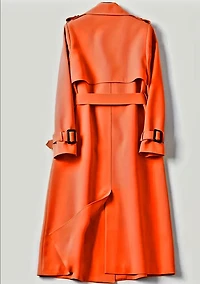 ORANGEMID-LENGHT TRENCH COAT