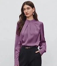 Asymmetrical Collar Blouse