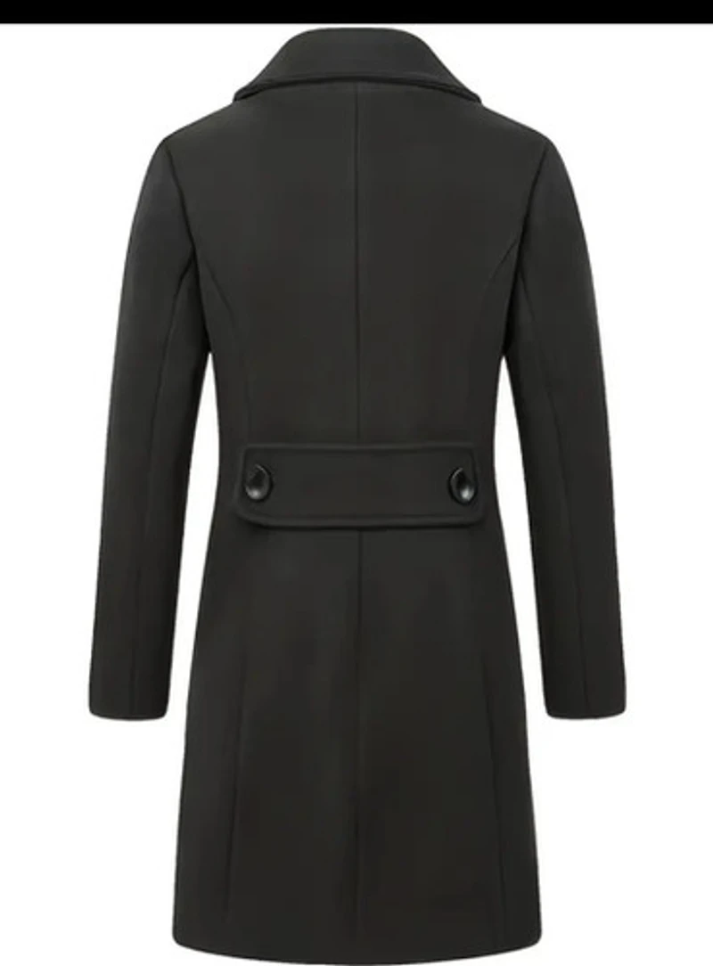 t Double-Breasted Trench Coat with Large Pockets