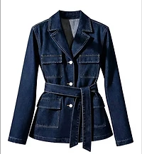 Belted Denim Jacket