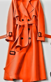 ORANGEMID-LENGHT TRENCH COAT