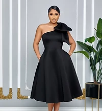 Black One Shoulder Gown