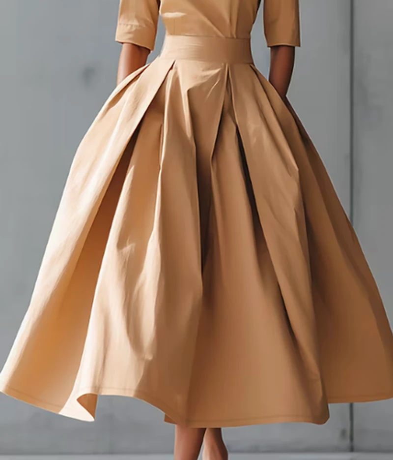 Maxi Dress with Waist-Cinching