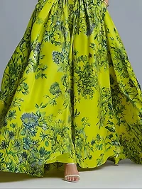 Elegant Floral  Print Maxi Dress