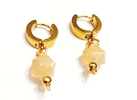 Natural Faceted Citrine Earring 