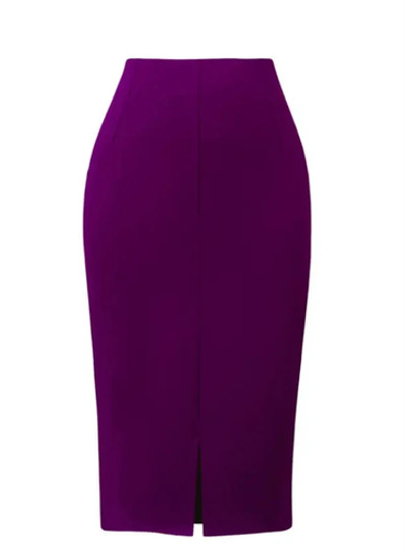 Silhouette Light Luxury Minimalist Slit Bodycon Skirt
