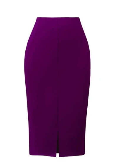 Silhouette Light Luxury Minimalist Slit Bodycon Skirt