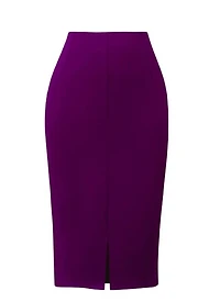 Silhouette Light Luxury Minimalist Slit Bodycon Skirt