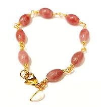 Strawberry Quartz Bracelet