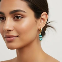 Natural Turquoise  Earring