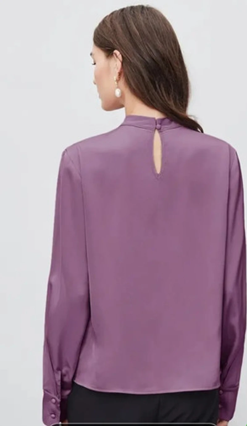 Asymmetrical Collar Blouse