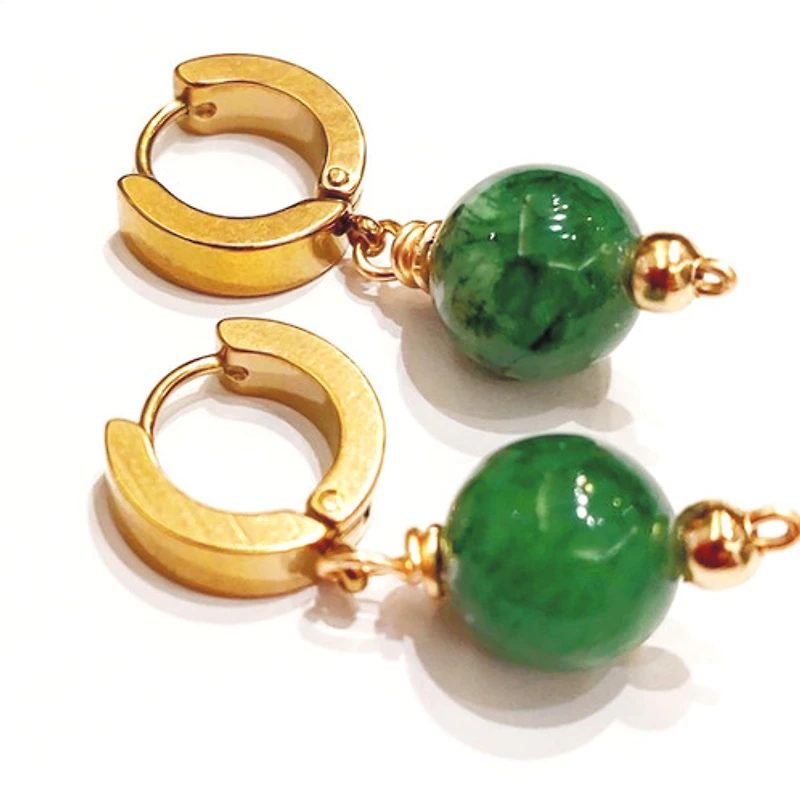 Green Citrine Earrings