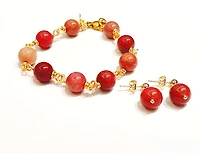 Rhodochrosite Stone  Bracelet