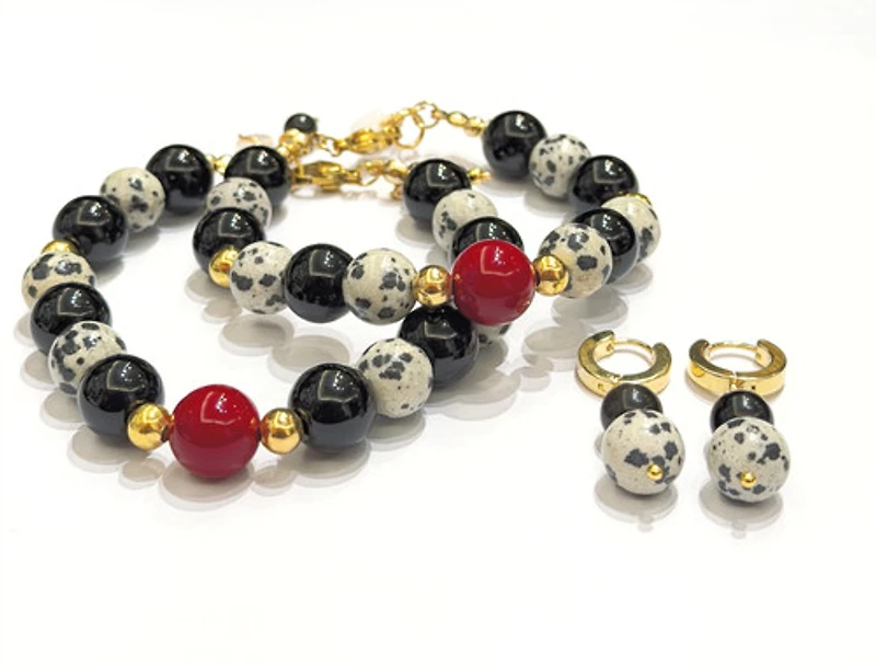 Natural Dalmatian Jasper