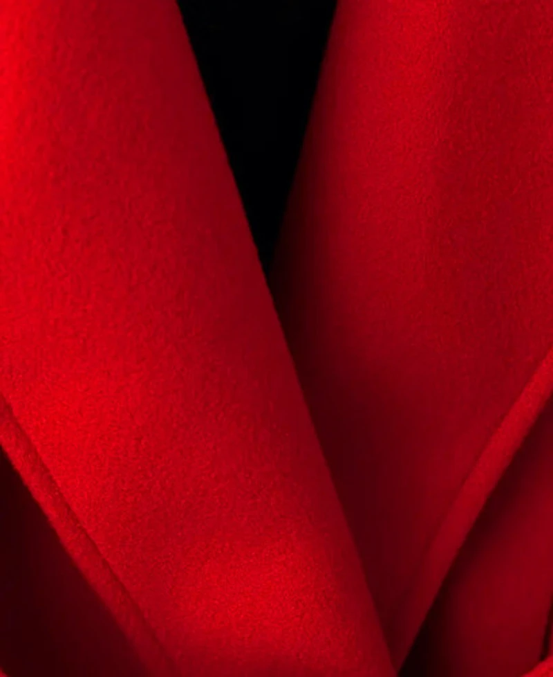 Elegant Stand Collar Tied Waist Coat